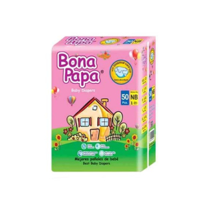 Bona Papa Plus Baby Diapers New Born Size - 50 Pcs (KBC029)