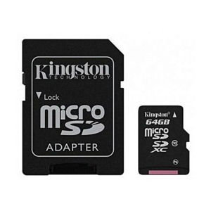 Kingston 64GB UHS-1 Class 10 MicroSDXC Memory Card