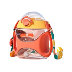 Komfy Sipper Water Bottle for Toddler Kids 330ml - Orange (KFB102)
