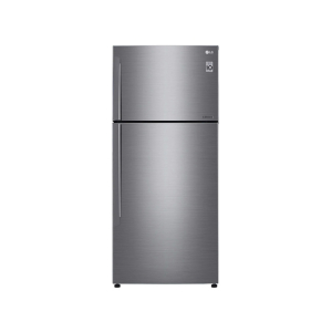 LG Inverter Freezer-On-Top Refrigerator 17 Cu Ft Platinum Silver (GN-C680HLCU)