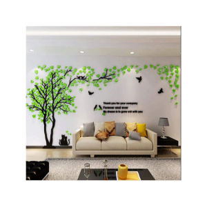 LookNBuy Forever And Ever Tree Acrylic Wall Art (0077)-Green