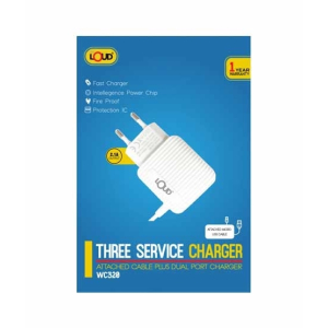 Loud Three Service Dual Port Charger (WC320)