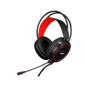 M & S USB Gaming Headphone LED Rainbow Light Red (HS-12)