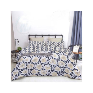 Maguari Flower Design Cotton Comforter White (0469)