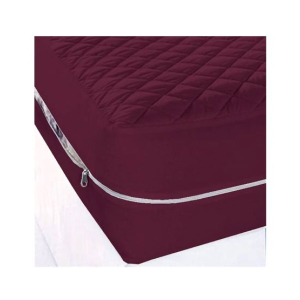 Maguari Single Zipper Mattress Cover Maroon