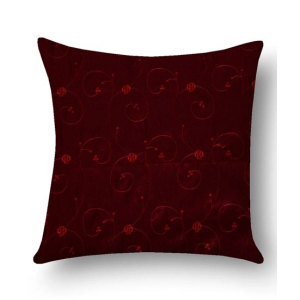 Maguari Taffeta Cushion Maroon