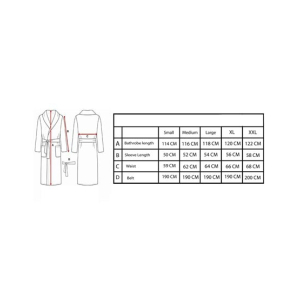 Maguari Terry Cotton Large Luxury Bathrobe Red