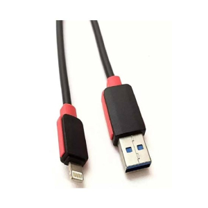 Mahsllah Store USB 3.0 Fast Charging + Data Cable Black & Red - 1.2 Meter