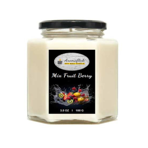 Aromaflick Mix Fruit Berry Soy Hexagonal Jar Candle