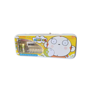 Letsshop Monkey Geometry Box For Kids - Yellow
