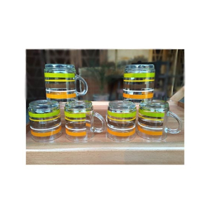 MRB Trade Crystal Clear Tea Cup - 6 Pcs