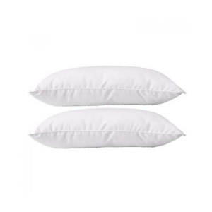 Muzamil Store Cotton Pillows White Pack of 2