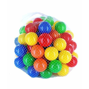 Muzamil Store Plastic Balls Multicolor 50 Pcs