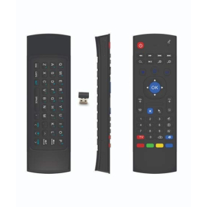 Muzamil Store Wireless Air Mouse & Keyboard For Smart TV (MX3)