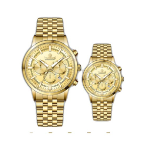 Timezone Navitimer Aerospace Watch For Men (TZ-1322)-Gold