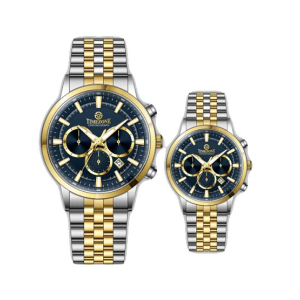Timezone Navitimer Diver Watch For Men Two Tone Golden (TZ-1323L)-Blue