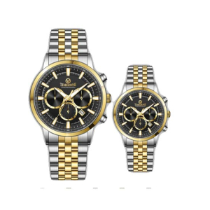 Timezone Navitimer Diver Watch For Men Two Tone Golden (TZ-1323L)-Black
