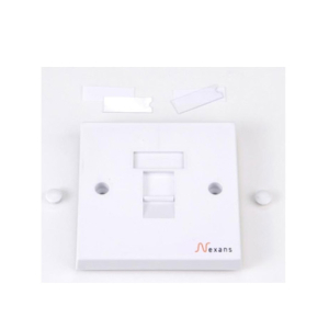 Nexans Essential 86x86 Wallplate 1 Keystone (N423.635)