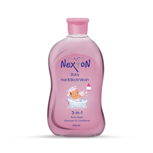 Nexton 3In1 Baby Hair & Body Wash 500ml