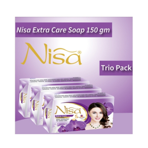 Nisa Extra Care Beauty Soap Purple 150gm (Pack of 3)