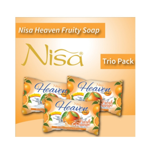 Nisa Heaven Fruity Soap Orange 155 Gm (Pack of 3)