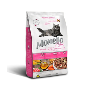 Monello Salmon Tuna & Chicken Cat Food 1KG