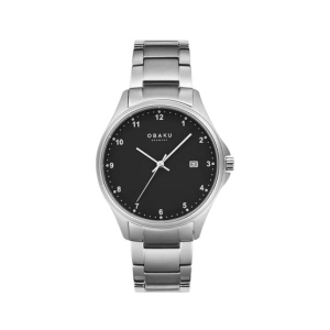 Obaku Titanium Lille Titanlink 2 Watch For Men's Grey (V272LDTBST)