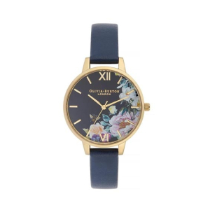 Olivia Burton Enchanted Garden Women's Watch Navy Blue (OB16EG113)