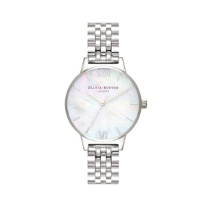 Olivia Burton Mother Of Pearl Women's Watch Silver (OB16MOP02)