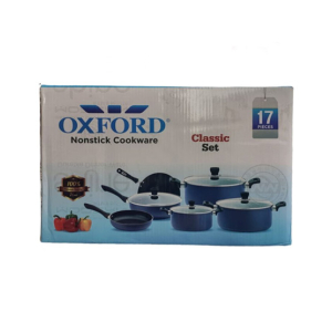 Oxford Non Stick Cookware Gift set Gift Set Blue - 17 Pieces