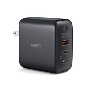 Aukey Omnia II Mix 65W PPS Wall Charger - Black (PA-B6T)