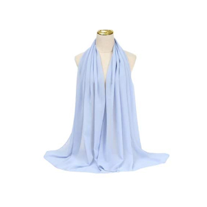Georgette Chiffon Hijab Ice Blue 