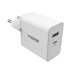Faster Thunder Qualcomm 3.0A Quick Charge 30W Travel Adapter (FAC-PD18)
