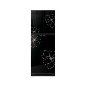 Orient Ruby 260 Freezer-On-Top Glass Door Refrigerator 9 Cu Ft-Petal Black