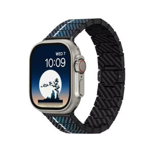 Pitaka Poetry Of Things ChromaCarbon Strap For Apple Watch Ultra - Moon (PIT-0019)