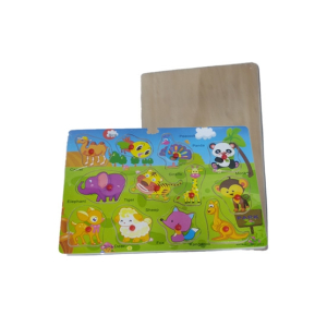 Planet X Learning Animal Name Wooden Puzzle For Kids (PX-11247)