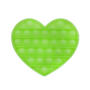 Planet X Pop Bubble Fidget Heart Silicone Toy Yellow (PX-11083)