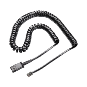Plantronics U10 Coil Cord to QD Modular Plug Cable