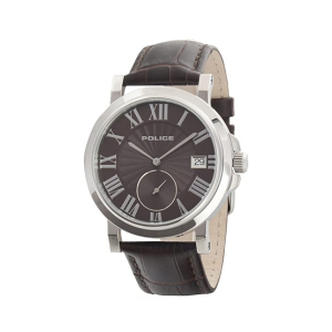 Police Clock Tower Men's Watch Brown (15437JS/12)