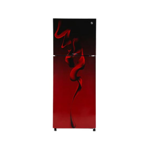 PEL Freezer-on-Top Curved Glass Door Refrigerator 11 Cu Ft - Maroon Blaze (PRCGD 6350)