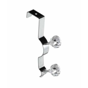 Premier Home Over Door Clear Diamantes Double Hook (509688)