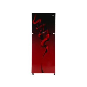 PEL InverterOn Flat Glass Door Freezer-on-top Refrigerator 8 Cu Ft (PRINVOGD-2350)-Maroon Blaze