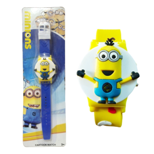 Planet X Minions Wrist Watch For Kids Boys - Yellow (PX-12164)