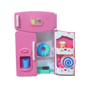 Planet X Mini Fridge Refrigerator Toy Set For Kids Purple (PX-12071)