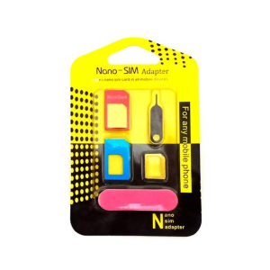 Quickshopping Nano Sim Adapter Multicolor
