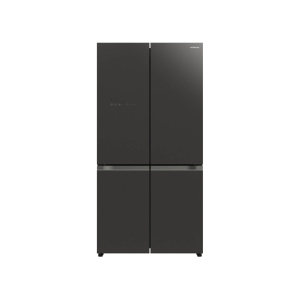 Hitachi 4 Door French Bottom Freezer Refrigerator 20 Cu Ft Glass Mauve Gray (R-WB640VF)