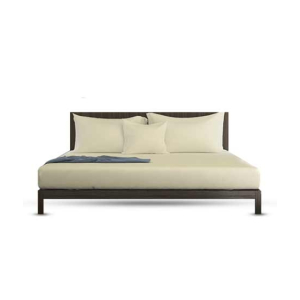 Rainbow Linen Bed Sheet Set Queen Size Tan (Pack Of 3)