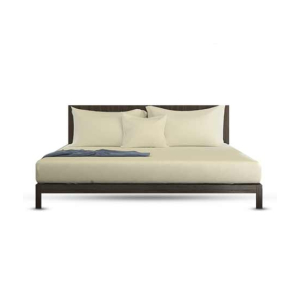 Rainbow Linen Bed Sheet Set Single Size Tan (Pack Of 3)