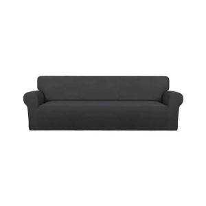 Rainbow Linen Jersey Sofa Cover 7 Seater Dark Gray