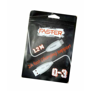 Faster 2A Quick Charging Data Cable White (03)